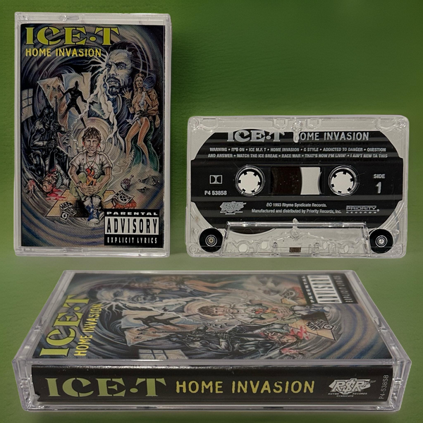 •ICE-T ~ HOME INVASION• ~1993 OG PRESSING~ (CASSETTE TAPE)