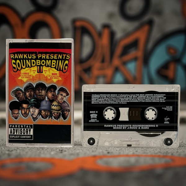 •RAWKUS PRESENTS - SOUNDBOMBING II• ~1999 OG CANADIAN PRESSING~ (CASSETTE TAPE)