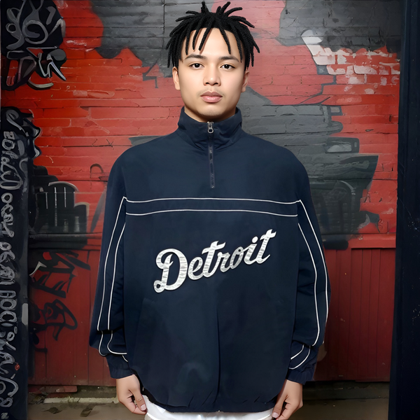 ^DETROIT TIGERS^ WARM UP JACKET (1/4 ZIP)