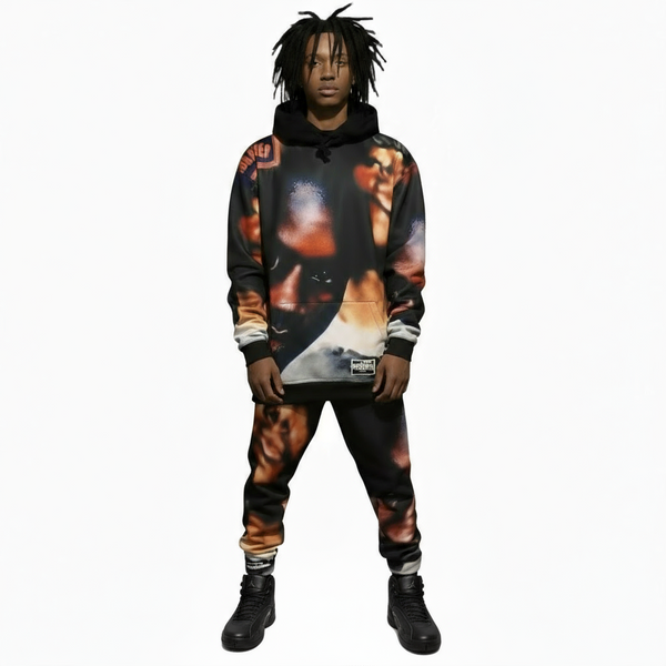 •THE INFAMOUS• ~1995 ALBUM COVER~ 3 PIECE JOGGER SWEATSUIT (HOODED) (FLEECY SOFT LINED)