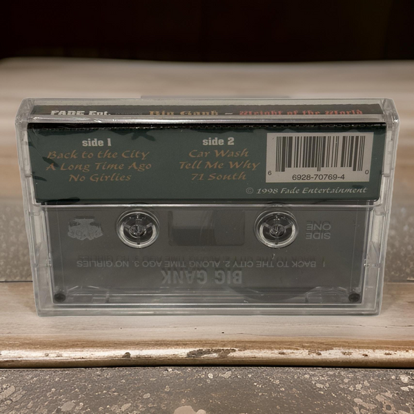 •BIG GANK ~ WEIGHT OF THE WORLD EP• ~1998 OG PRESSING~ (SEALED) (CASSETTE TAPE)