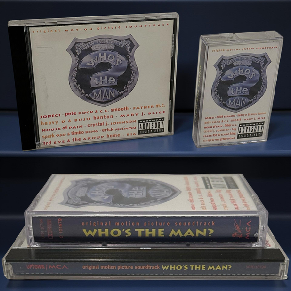 •WHO’S THE MAN? ~ ORIGINAL MOTION PICTURE SOUNDTRACK• ~1993 OG PRESSINGS~ (CD & CASSETTE TAPE)