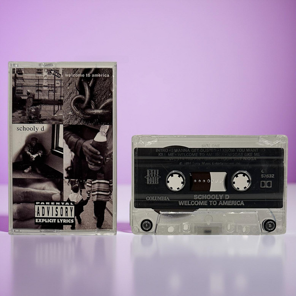 •SCHOOLY D - WELCOME TO AMERICA• ~1994 OG PRESSING~ (CASSETTE TAPE)