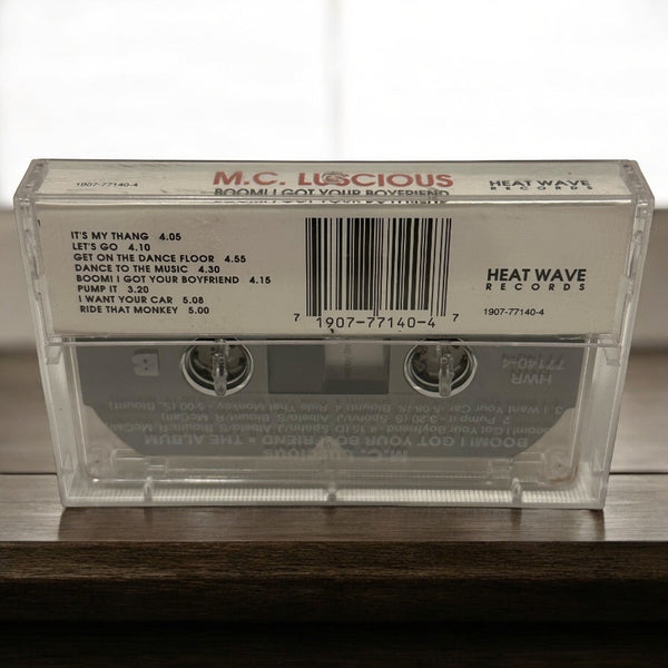 •M.C. LUSCIOUS - BOOM! I GOT YOUR BOYFRIEND• ~1990 OG PRESSING~ (CASSETTE TAPE)