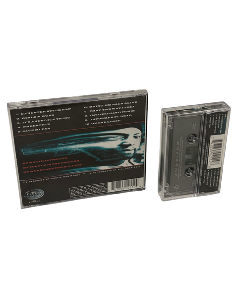 •JUST-ICE - GUN TALK• ~1993 OG PRESSINGS~ (CD & CASSETTE TAPE)