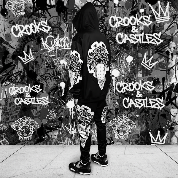 •CROOKS & CASTLES• JOGGER SWEATSUITS SUITS (FLEECY SOFT LINED) (1 of 1 Sample)