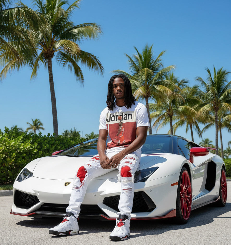 *Michael Jordan* ~Hang Time T-Shirt~ •Front Sublimated / Back embroidered•