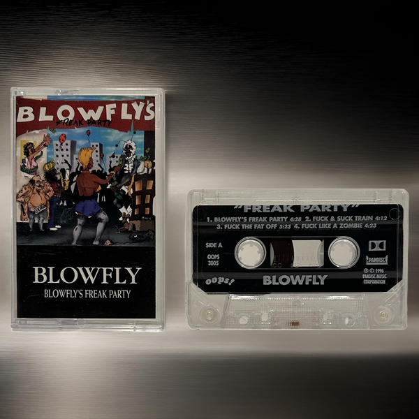 •BLOWFLY ~ “FREAK PARTY”• ~1996 OG RE-PRESS~ (CASSETTE TAPE)