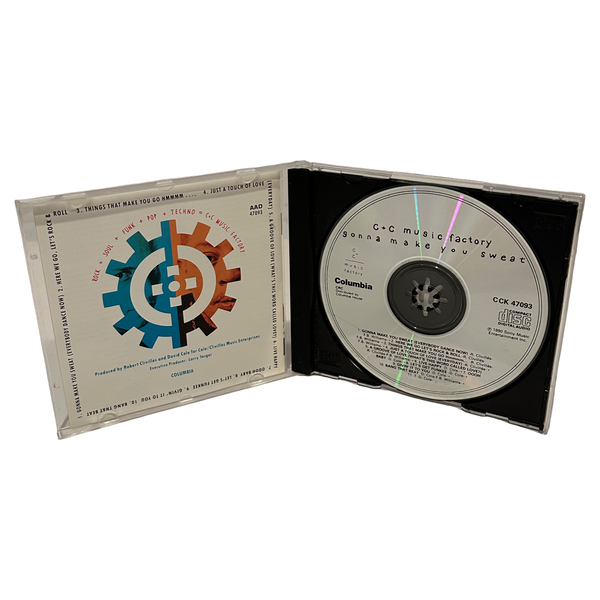 •C&C MUSIC FACTORY - GUNNA MAKE YOU SWEAT• ~1990 OG PRESSINGS~ (CD & CASSETTE TAPE)