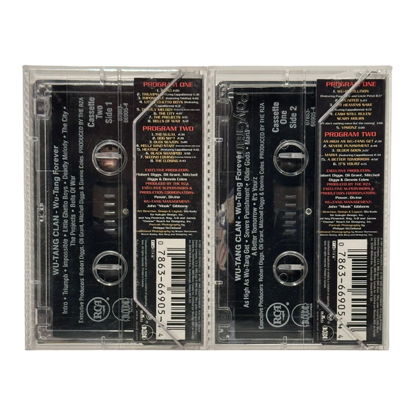 •WU-TANG CLAN ~ FOREVER• ~1997 OG DOUBLE ALBUM CANADIAN PRESSINGS~ (2CD & 2CASSETTE TAPES)