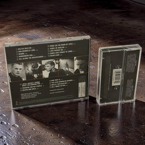 •U2 ~ RATTLE & HUM• ~1988 OG CANADIAN PRESSINGS~ (CD & CASSETTE TAPE)