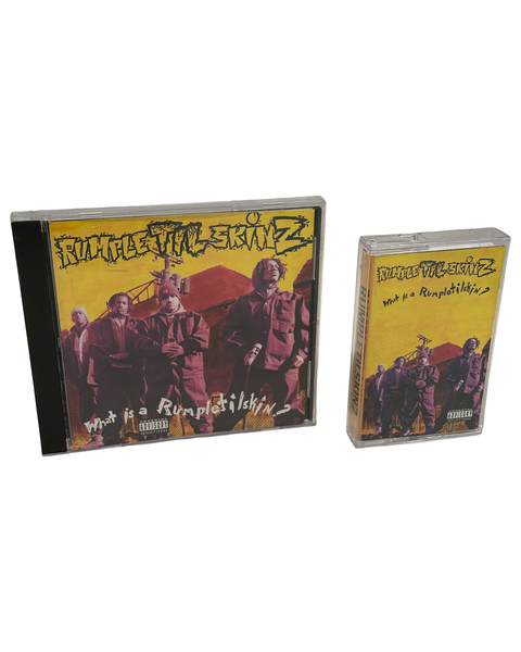 •RUMPLETILSKINZ - WHAT IS A RUMPLETILSKIN?• ~1993 OG PRESSINGS~ (PROMO CD & PROMO CASSETTE TAPE) (HOLE PUNCHES)