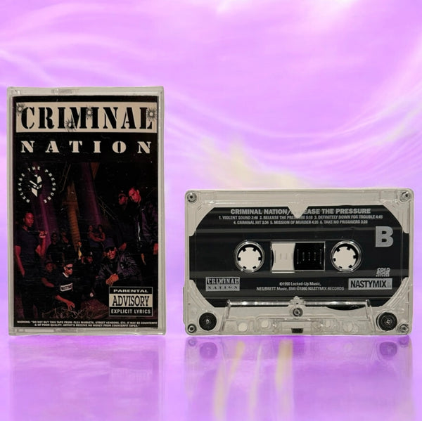 •CRIMINAL NATION - RELEASE THE PRESSURE• ~1990 OG PRESSING~ (CASSETTE TAPE)