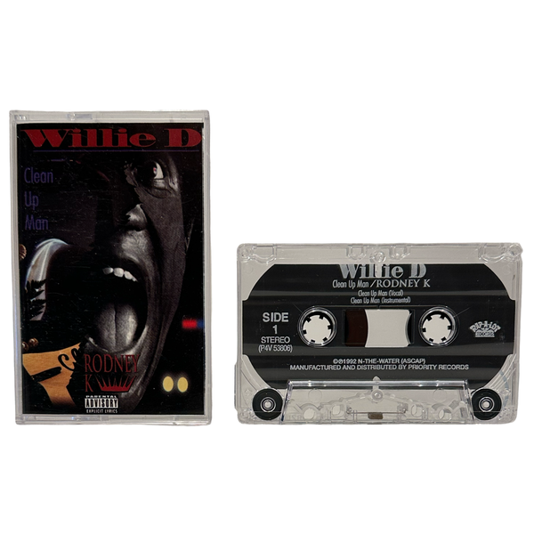 •WILLIE DEE - CLEAN UP MAN / RODNEY K• ~1992 OG MAXI-SINGLE~ (CASSETTE TAPE)