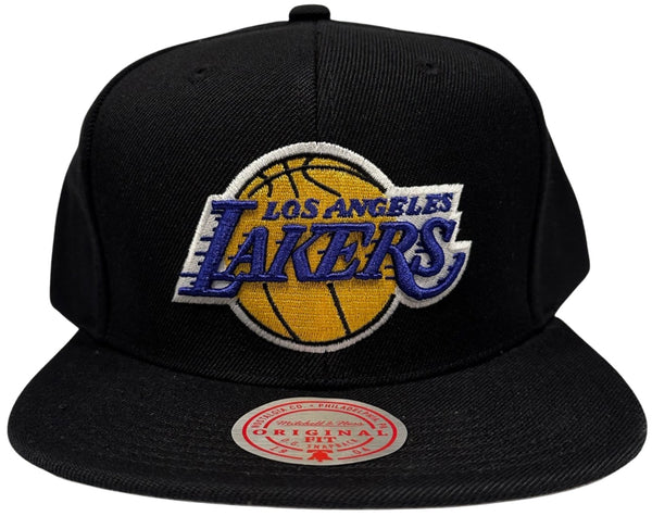 *Los Angeles Lakers* (Black) snapback hats By Mitchell & Ness