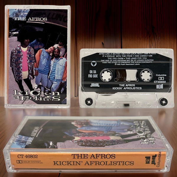 •THE AFROS ~ KICKIN’ AFROLISTICS•  (1990 OG PRESSING) (CASSETTE TAPE)