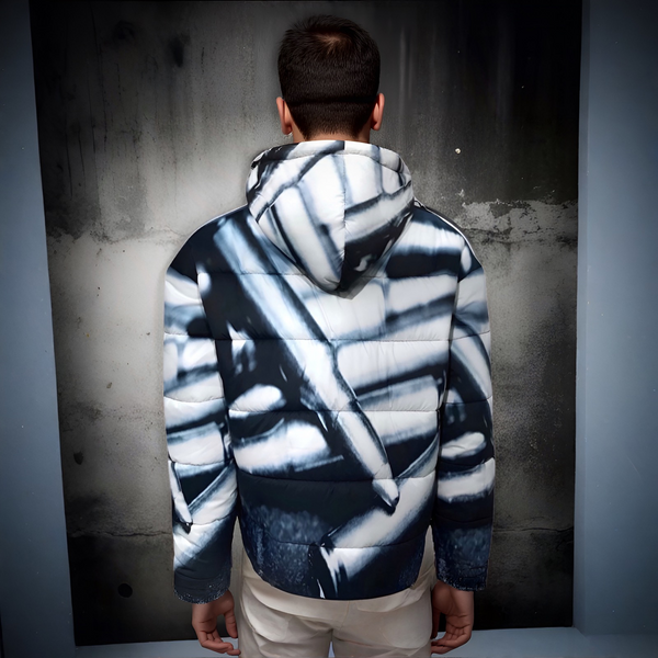 ^204 LA FAMILIA^ ~TEAM AK~ WINTER PUFFER ZIP UP JACKET (HOODED)