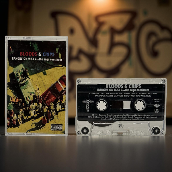 •BLOODS & CRIPS - BANGIN’ ON WAX• ~1994 OG PRESSING~ (CASSETTE TAPE)