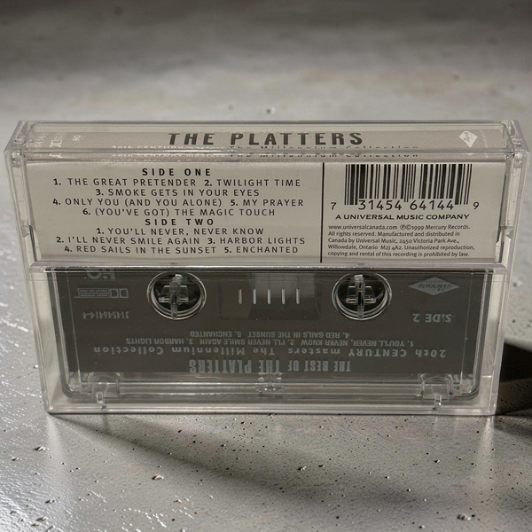 •THE PLATTERS ~ THE BEST OF• ~1999 MILLENNIUM COLLECTION~ (CD & CASSETTE TAPE)