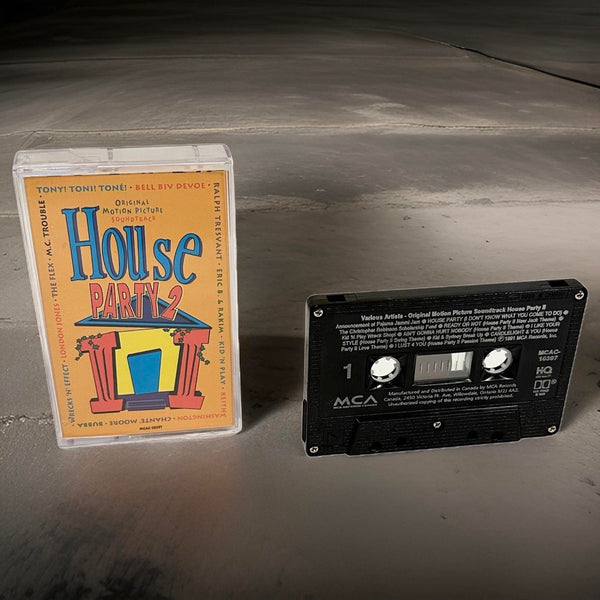 •HOUSE PARTY II ~ SOUNDTRACK• (1991 OG PRESSING) (CASSETTE TAPE)