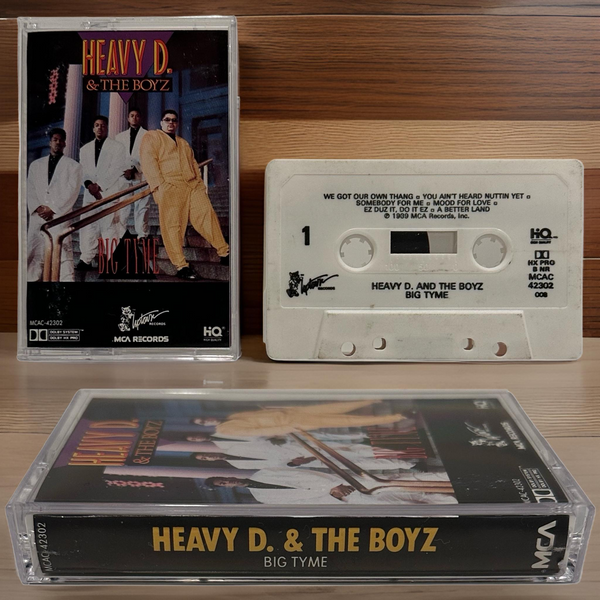 •HEAVY D. & THE BOYZ ~ BIG TYME• ~1989 OG PRESSING~ (CASSETTE TAPE)