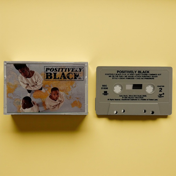•POSITIVELY BLACK - POSITIVELY BLACK• ~1989 OG PRESSING~ (CASSETTE TAPE)