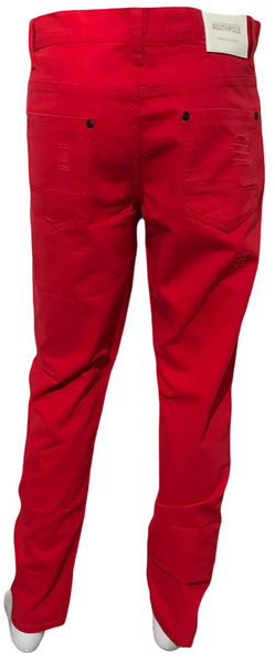 ^SOUTHPOLE^ (RED) RIPPED DENIM FOR MEN (34'' x 32'')