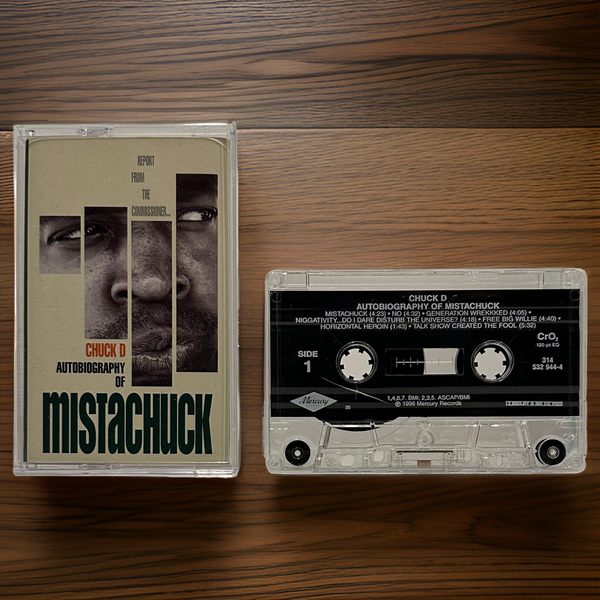 •CHUCK D ~ AUTOBIOGRAPHY OF MISTACHUCK• ~1996 OG PRESSING~ (CASSETTE TAPE)