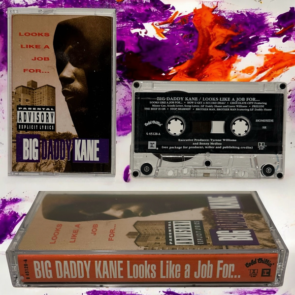 •BIG DADDY KANE - LOOKS LIKE A JOB FOR…• ~1993 OG PRESSING~ (CASSETTE TAPE)