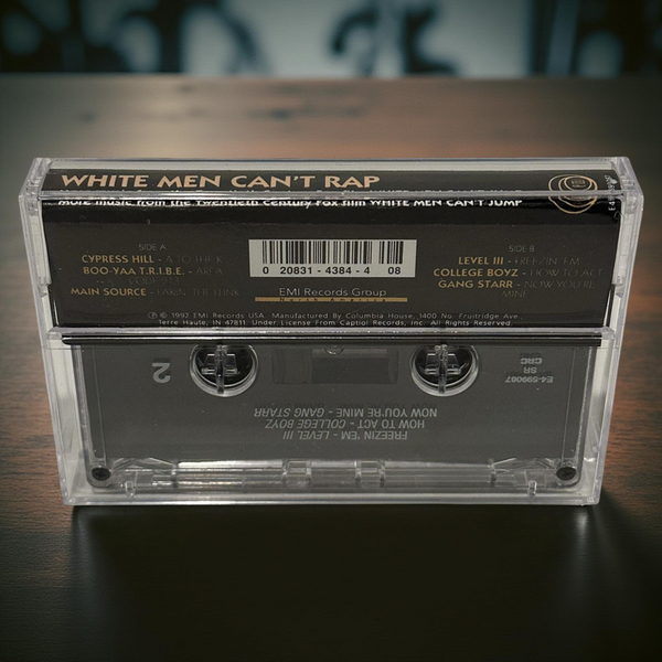 •WHITE MEN CAN’T RAP - MORE MUSIC FROM WHITE MEN CAN’T JUMP• ~1992 OG PRESSING~ (CASSETTE TAPE)