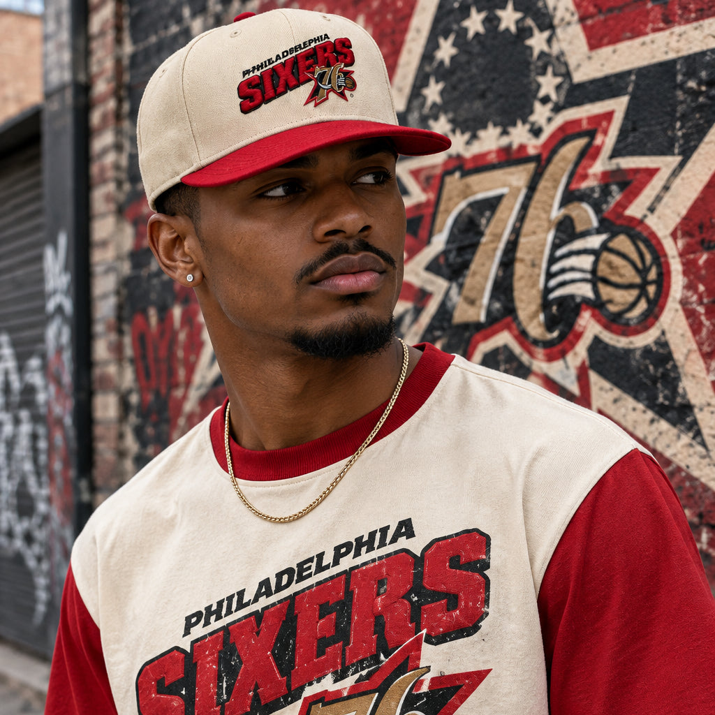 *PHILADELPHIA 76ERS* Snapback hat by Mitchell & Ness (Youth Sized)