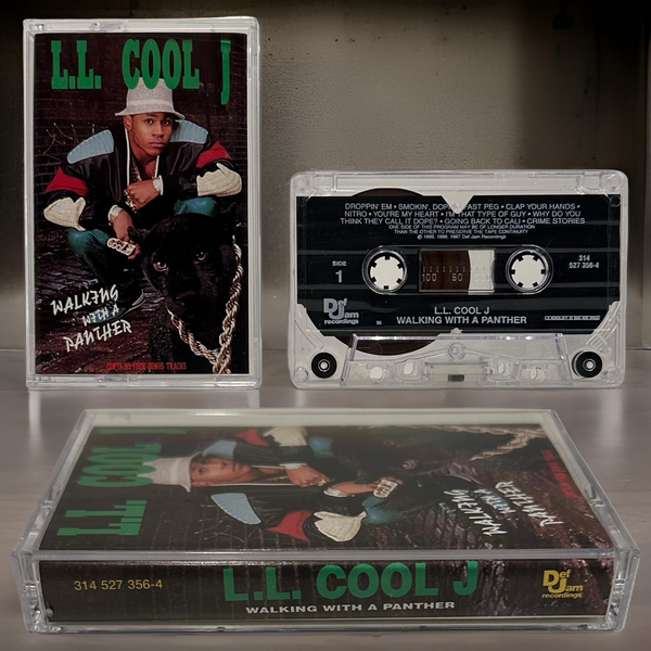 •L.L. COOL J ~ WALKING WITH A PANTHER• ~1989 OG PRESSING~ (CASSETTE TAPE) (1)