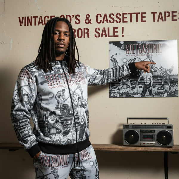 •STETSASONIC ~ BLOOD, SWEAT AND NO TEARS• (1991 OG PRESSING) (CASSETTE TAPE) (2)