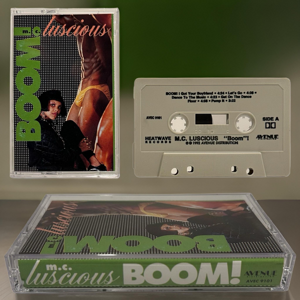 •M.C. LUSCIOUS ~ “BOOM”!• ~1992 OG PRESSING~ (CASSETTE TAPE) (1)