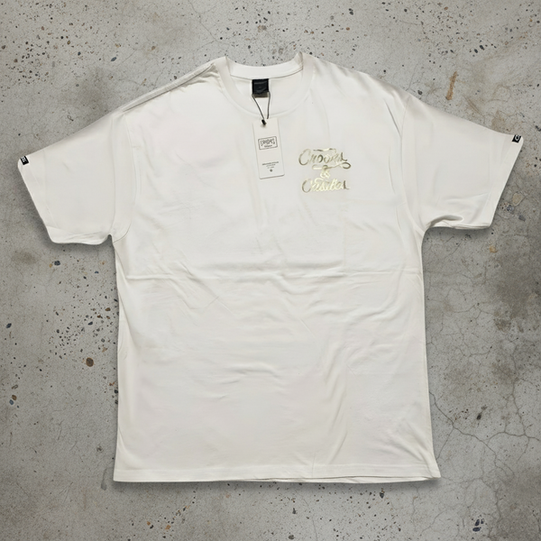 *CROOKS & CASTLES* (WHITE) ~HALF WAY CROOKS~ SHORT SLEEVE T-SHIRTS