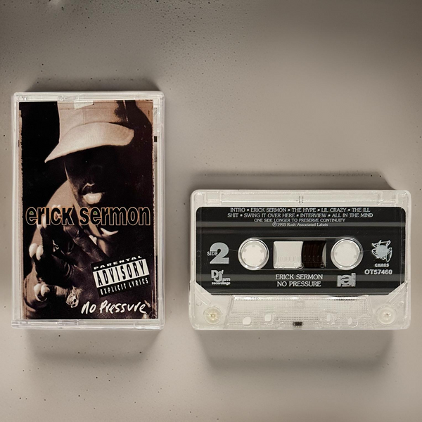 •ERICK SERMON - NO PRESSURE• ~1993 OG PRESSING~ (CASSETTE TAPE) (3)