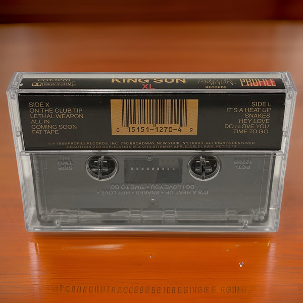 •KING SUN ~ XL• ~1989 OG PRESSING~ (CASSETTE TAPE)