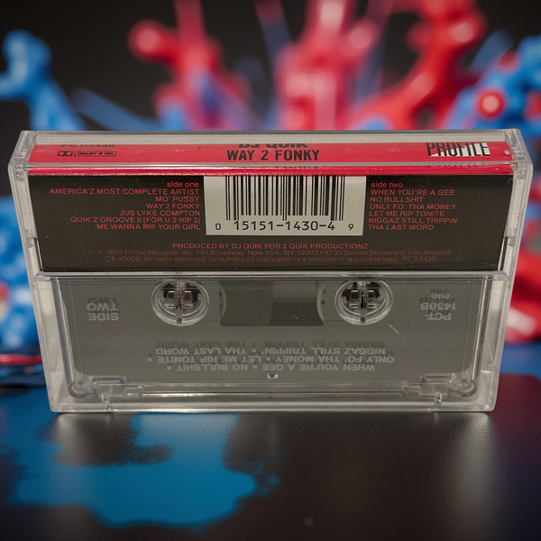 •DJ QUIK - WAY 2 FONKY• ~1992 OG PRESSING~ (CASSETTE TAPE)