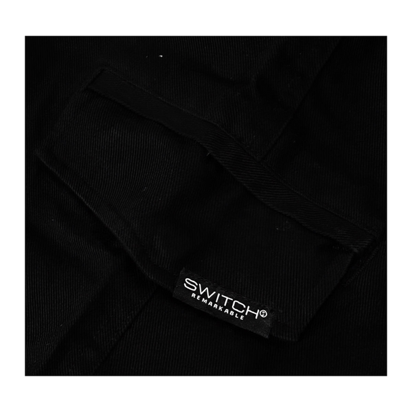 *Switch Heavy Denim Jeans* (34” X 28”) •Black• (Drawstring no loops)