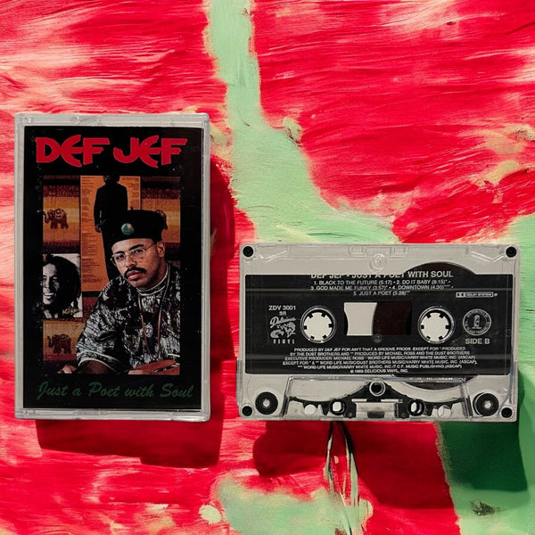 •DEF JEF ~ JUST A POET WITH SOUL• ~1989 OG PRESSING~ (CASSETTE TAPE) (1)