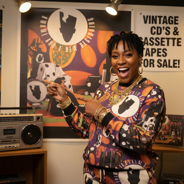 •KWAME AND A NEW BEGINNING - “A DAY IN THE LIFE” A POKADELIC ADVENTURE• ~1990 OG PRESSINGS~ (CD & CASSETTE TAPE)