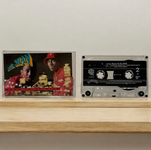 •M.C. SHAN - BORN TO BE WILD• ~1988 OG PRESSING~ (CASSETTE TAPE)