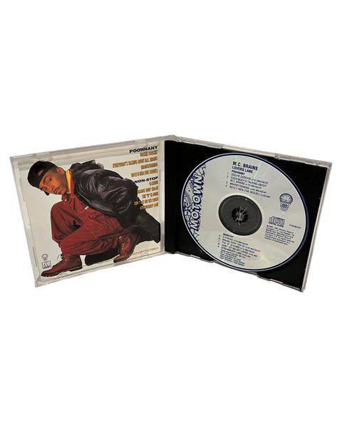 •M.C. BRAINS - LOVERS LANE• ~1992 OG PRESSINGS~ (CD & CASSETTE TAPE)