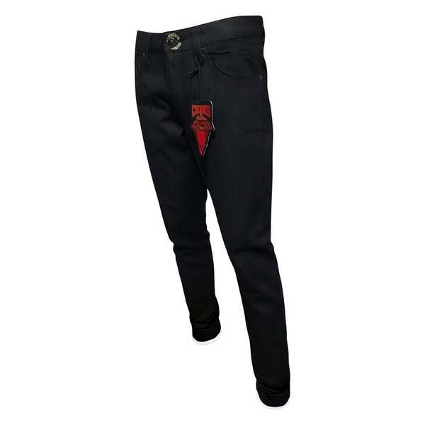 *CROOKS & CASTLES* (DARK BLUE) SLIM STRAIGHT DENIM JEANS FOR MEN