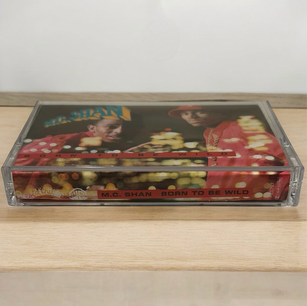 •M.C. SHAN - BORN TO BE WILD• ~1988 OG PRESSING~ (CASSETTE TAPE)