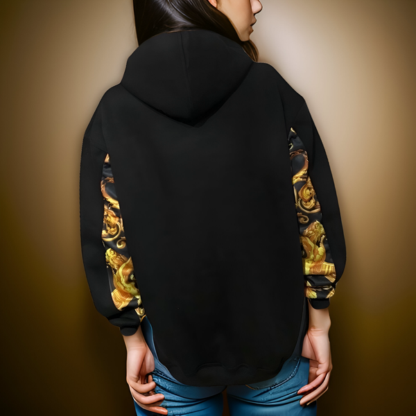 ^QUEEN V3R$@C3^ LUXURY CUT & SEW PULLOVER HOODIES (UNISEX) (EMBROIDERY)