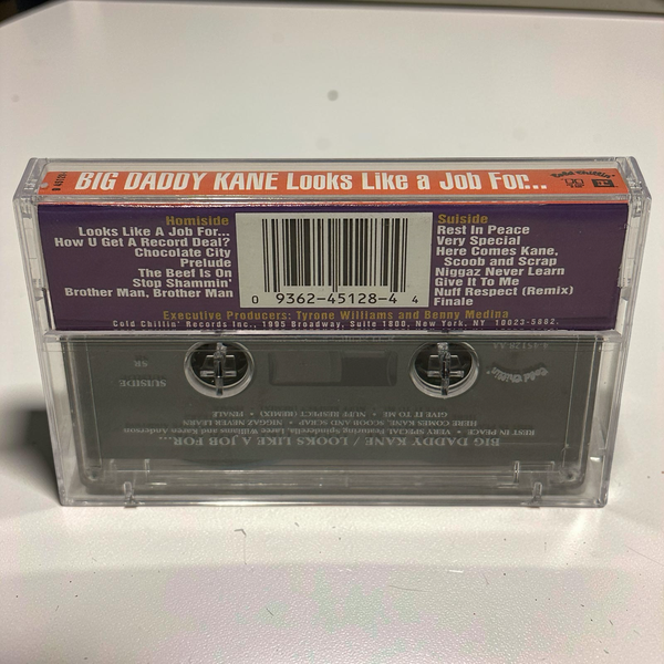•BIG DADDY KANE ~ LOOKS LIKE A JOB FOR…• ~1993 OG PRESSING~ (CASSETTE TAPE) (1)
