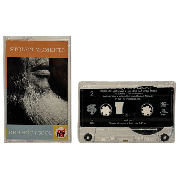 •VARIOUS - STOLEN MOMENTS - RED HOT & COOL• ~1994 OG PRESSING~ (CASSETTE TAPE)