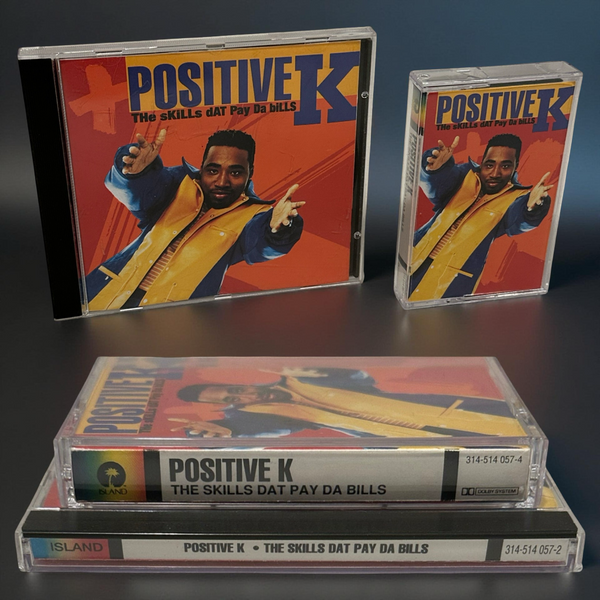 •POSITIVE K - THE SKILLS DAT PAY DA BILLS• ~1992 OG CANADIAN PRESSINGS~ (CD & CASSETTE TAPE)