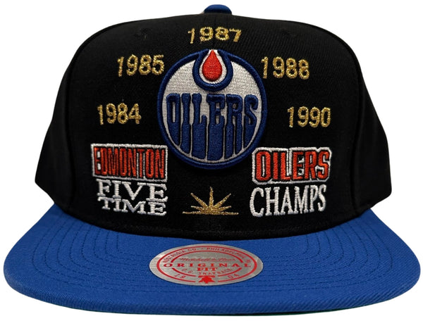 *Edmonton Oilers* snapback hats by Mitchell & Ness